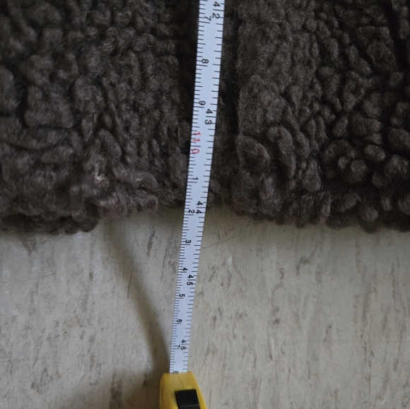 Zara Teddy Coat Size Medium Brown - Picture 5 of 5